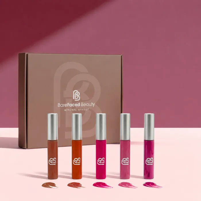 Natural Vegan Lip Gloss Set - Twilight Lustre BareFaced Beauty