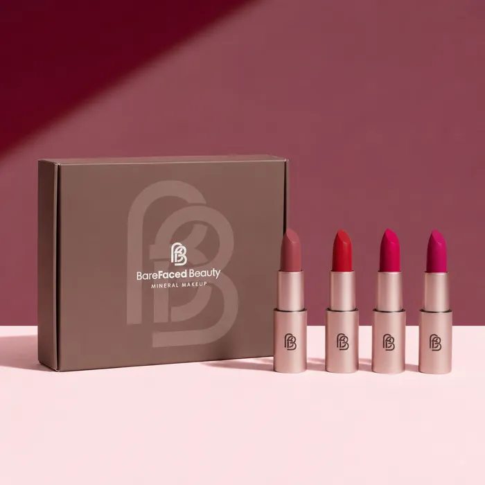 Natural Vegan Lipstick Set - Twilight Kiss BareFaced Beauty